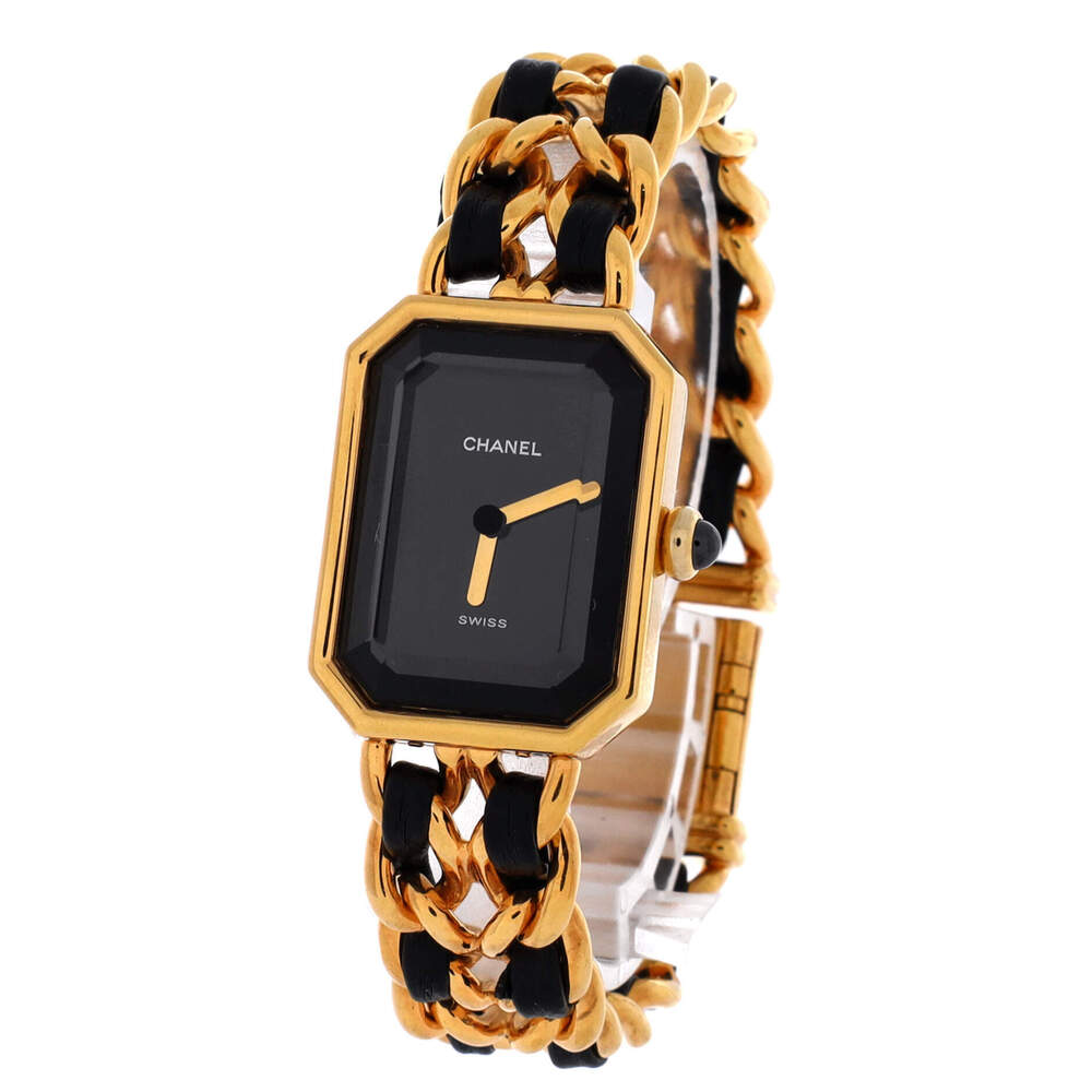 Chanel 20 Premiere Rock Quartz Watch Plated Metal and Leather - Picture 2 of 4